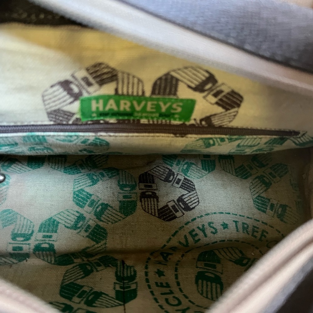 Dana Harvey multi grey seatbelt purse